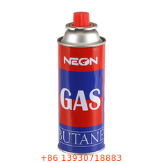 Rỗng tường thẳng cắm trại Butan Hộp đựng khí bằng kim loại Đường kính 65mm