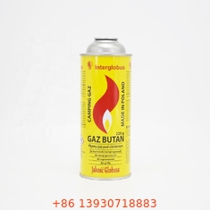 Rò rỉ tấm thiếc Butan Propane Gas Canister Thùng nhiên liệu Butan 65mm