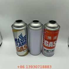 Đồ chứa khí butan tường thẳng với logo tùy chỉnh và thiết kế tùy chỉnh