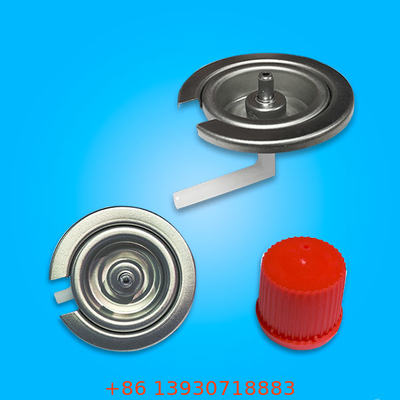 Van hộp khí 227g Thiếc rỗng Van phun khí dung với lắp ráp nắp đỏ