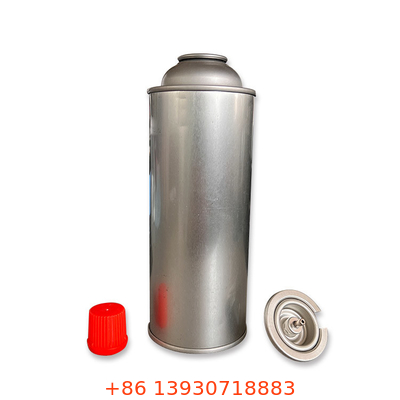 Rỗng tường thẳng cắm trại Butan Hộp đựng khí bằng kim loại Đường kính 65mm