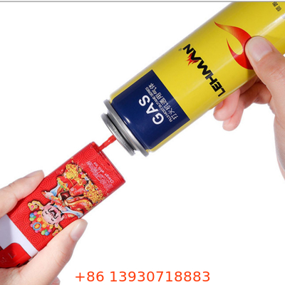 Kim loại tấm thiếc Gas Nhẹ hơn Van nạp Butan Kháng kiềm