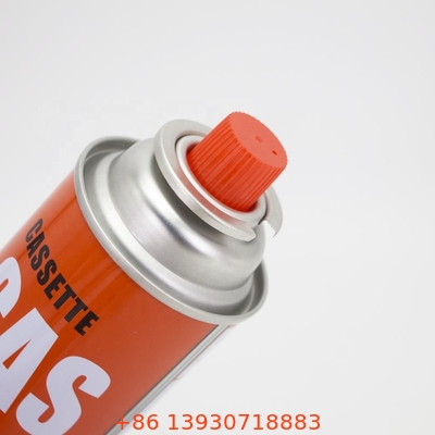 Van hộp khí 227g Thiếc rỗng Van phun khí dung với lắp ráp nắp đỏ