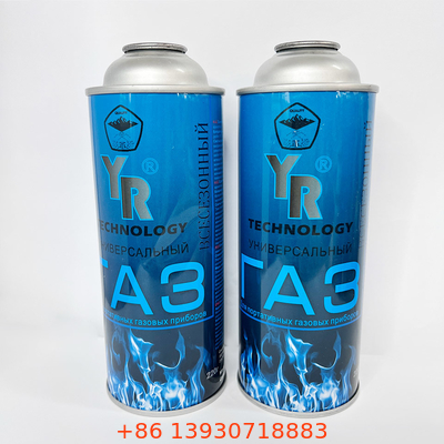 Bình khí butan tráng thiếc với CMYK 4 màu và màu Panton 1 X Canister