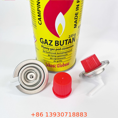 Tường thẳng Tấm thiếc 220g Ống đựng khí butan để nấu nướng