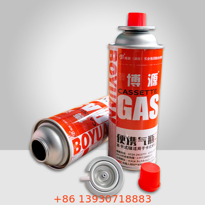 Dia 65mm Hộp đựng khí đốt cắm trại Butan Hộp đựng bếp butan 400ml