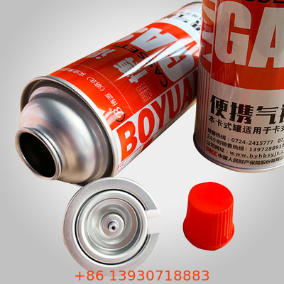 Dia 65mm Hộp đựng khí đốt cắm trại Butan Hộp đựng bếp butan 400ml