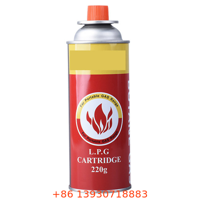 Tấm thiếc 220g Van hộp xi lanh khí butan di động và nắp cho cắm trại ngoài trời