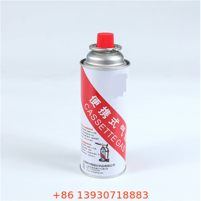 Dễ dàng vận chuyển Butan Gas Canister Nấu ăn ngoài trời Xi lanh khí Cassette 400ml