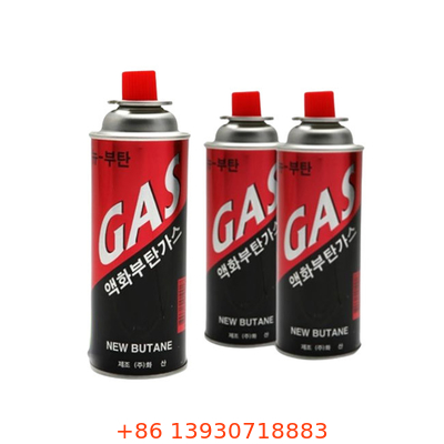 Dễ dàng vận chuyển Butan Gas Canister Nấu ăn ngoài trời Xi lanh khí Cassette 400ml