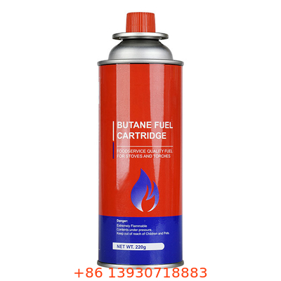 Hoạt động ngoài trời 227g Xi lanh khí butan di động Vật liệu tấm thiếc