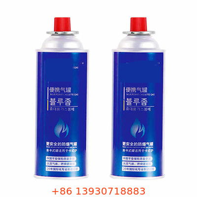 Bình gas Bbq cắm trại có thể nạp lại Dung tích 400ml Đường kính 65mm Trọng lượng 220g