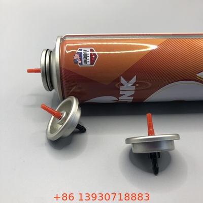 Nhựa Butane Gas Stem Màu đỏ Gas Lighter Refill Valve kim loại và nhựa bên trong Gasket