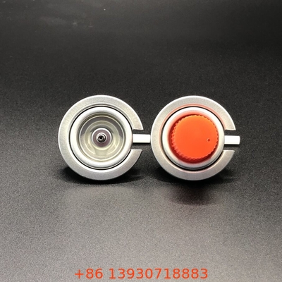 Tinplate và vật liệu PP van khí butan với hình dạng thẳng và Buna bên trong gasket