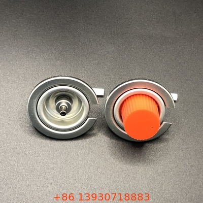 Tinplate và vật liệu PP van khí butan với hình dạng thẳng và Buna bên trong gasket