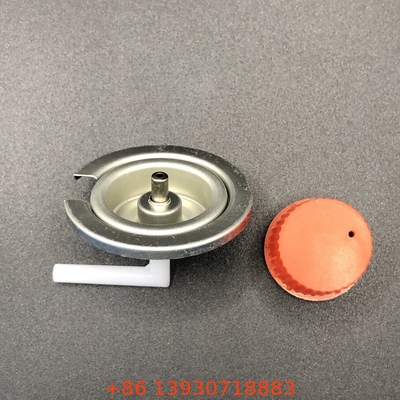 Màu đen Cắm trại khí Butane van khí với tấm thiếc và vật liệu PP trong tay cầm màu đen