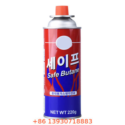 Van xịt khí butan cho bếp ga với nắp đỏ dùng cho cắm trại, dã ngoại và nấu ăn trên bàn