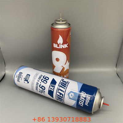 Máy đánh lửa Aerosol rỗng có thể nạp lại cao cấp Các thùng nhiên liệu Butane phổ biến cho máy đánh lửa tiện ích