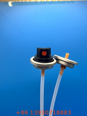 25.4mm Metal Paint Spray Can Valve với ống thấm tự nhiên tiêu chuẩn và Buna Outer Gasket