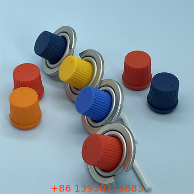 Van điều hòa bếp ngoài trời 1" siêu bền có nắp bảo vệ màu đỏ