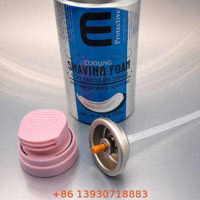 Van bình xịt bọt cạo râu với bộ kích hoạt tiện dụng bằng một tay, nhựa và kim loại chống ăn mòn và cấu trúc niêm phong kín khí