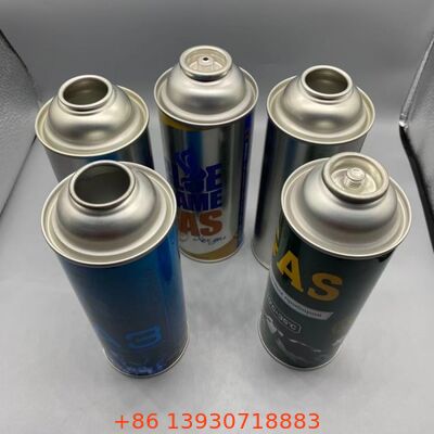 Cassette khí áp suất cao 18-21 Bar Aerosol trống Tinplate Can 65mm 57mm
