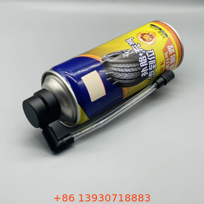 Một Inch Aerosol Lốp Ventil Inflator với Tinplate Xây dựng và OEM tùy chỉnh cho chăm sóc ô tô