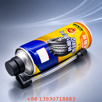 Một Inch Aerosol Dispensing Valve và Actuator Assembly với Tinplate Construction và OEM Customization cho sửa chữa lốp xe