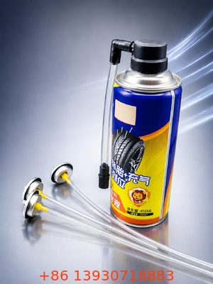 Một Inch Aerosol Dispensing Valve và Actuator Assembly với Tinplate Construction và OEM Customization cho sửa chữa lốp xe